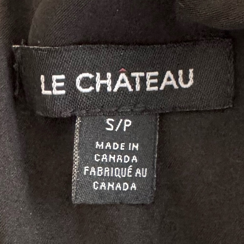 Le Chateau Black Lace Long Sleeve Dress - Picture 4 of 8